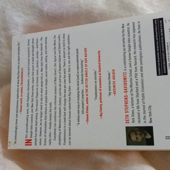 EVERYBODY LIES Big Data, New Dara Paperback Book Seth Stephens-Davidowitz - Picture 2 of 2